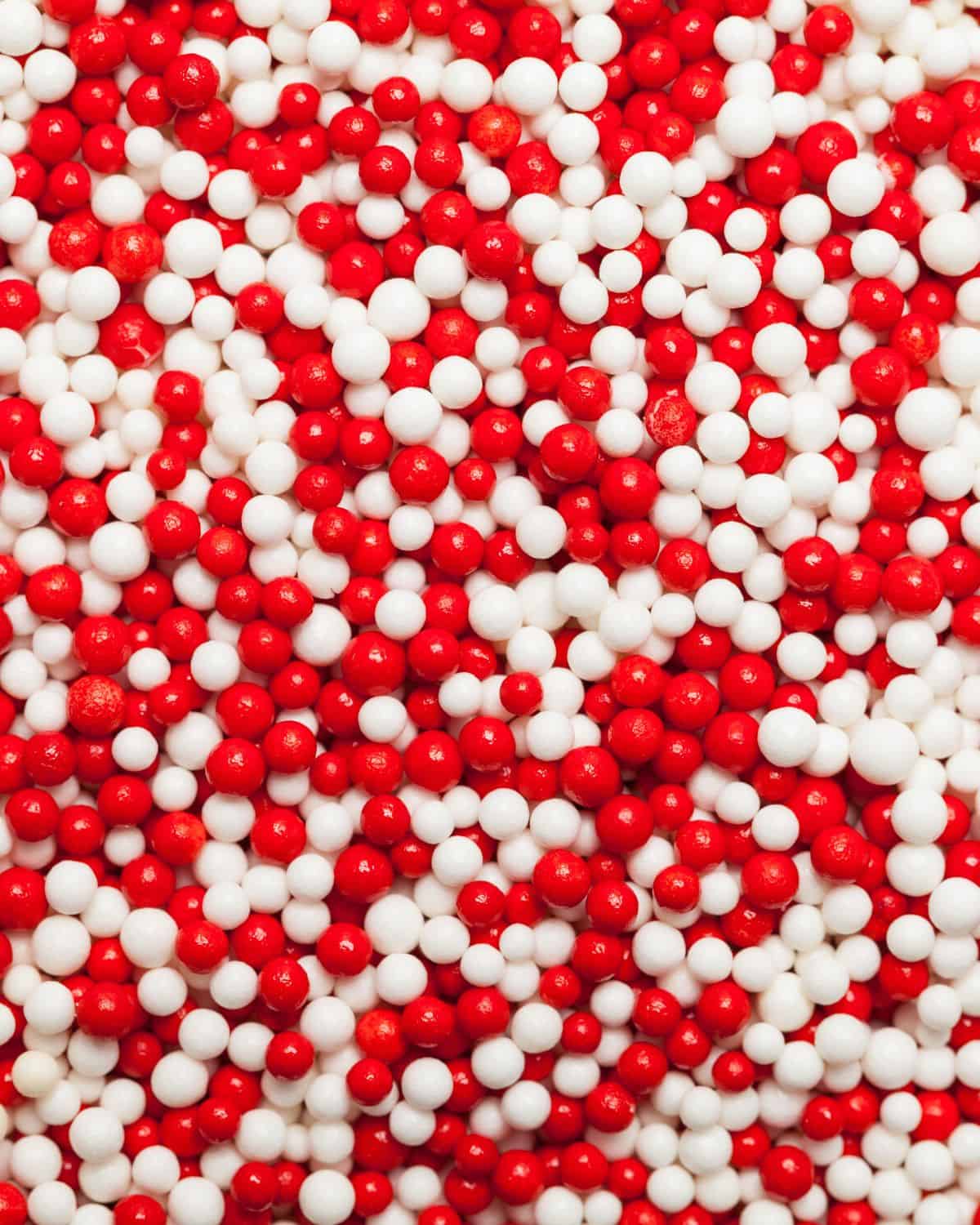 A large pile of round sprinkles.