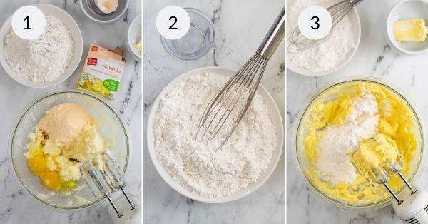 step by step instructions for making confetti sprinkle cookies.