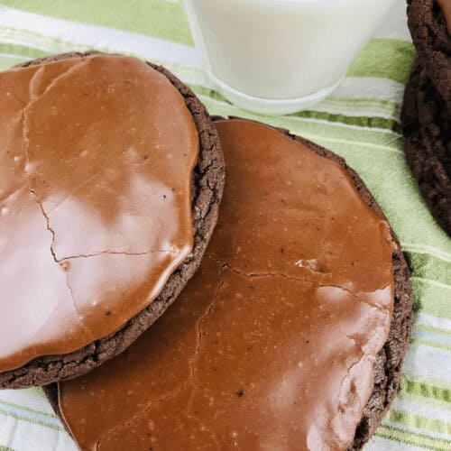Two Texas sheet cake cookies.