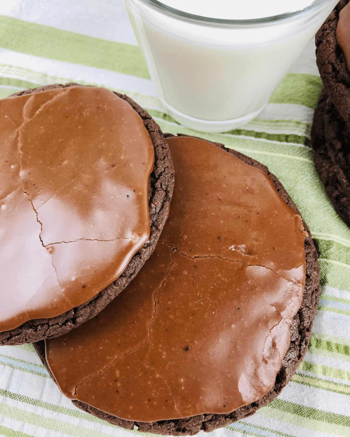 Two Texas sheet cake cookies.