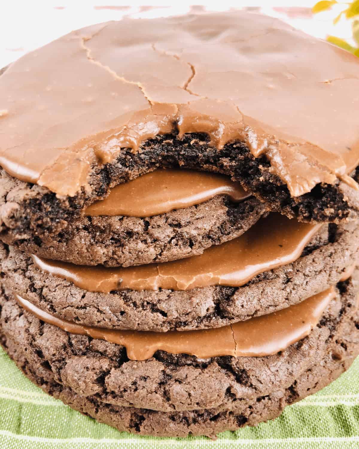 A stack of the finished treat.