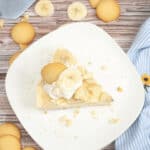 A top shot of the finished cheesy dessert.