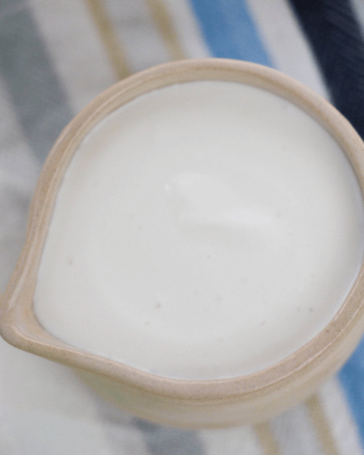 A close up on the finished sauce.