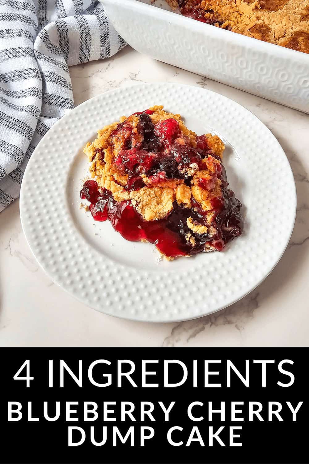 Blueberry Cherry Dump Cake | It is a Keeper