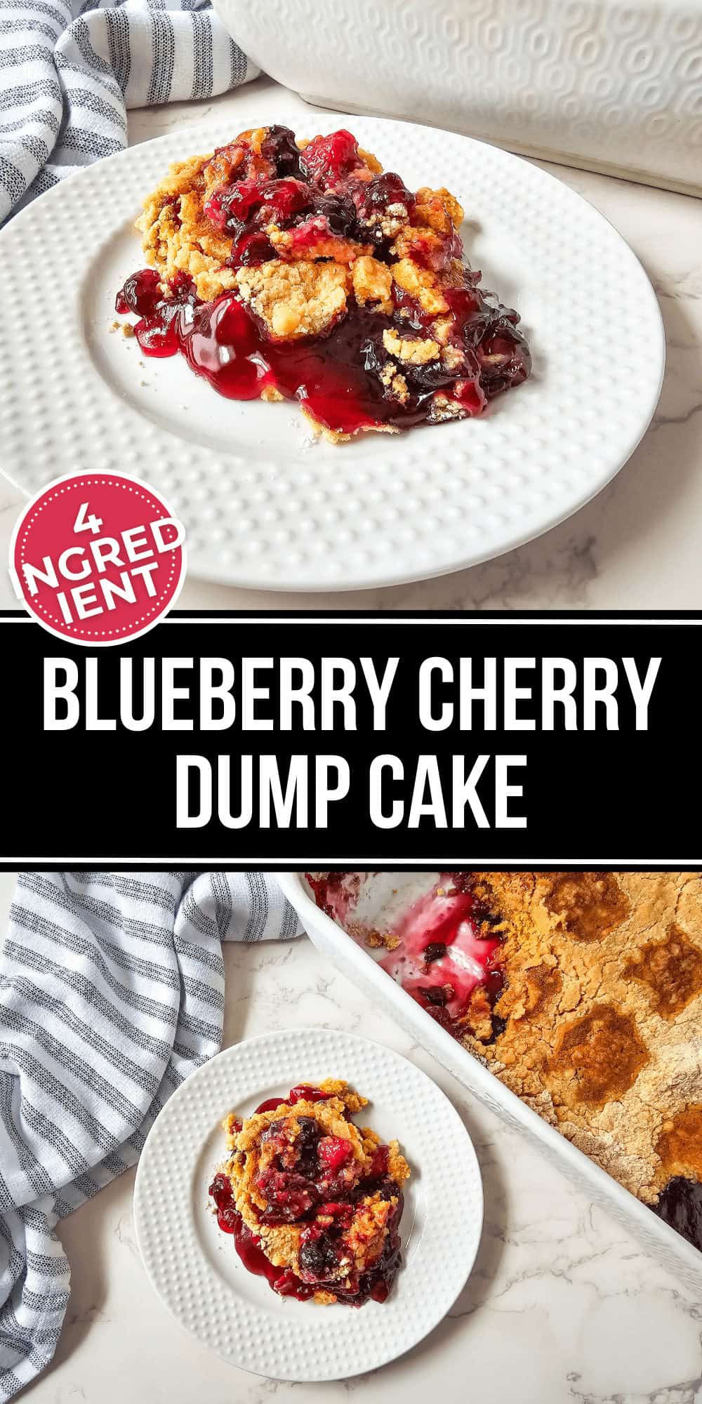 Blueberry Cherry Dump Cake | It is a Keeper