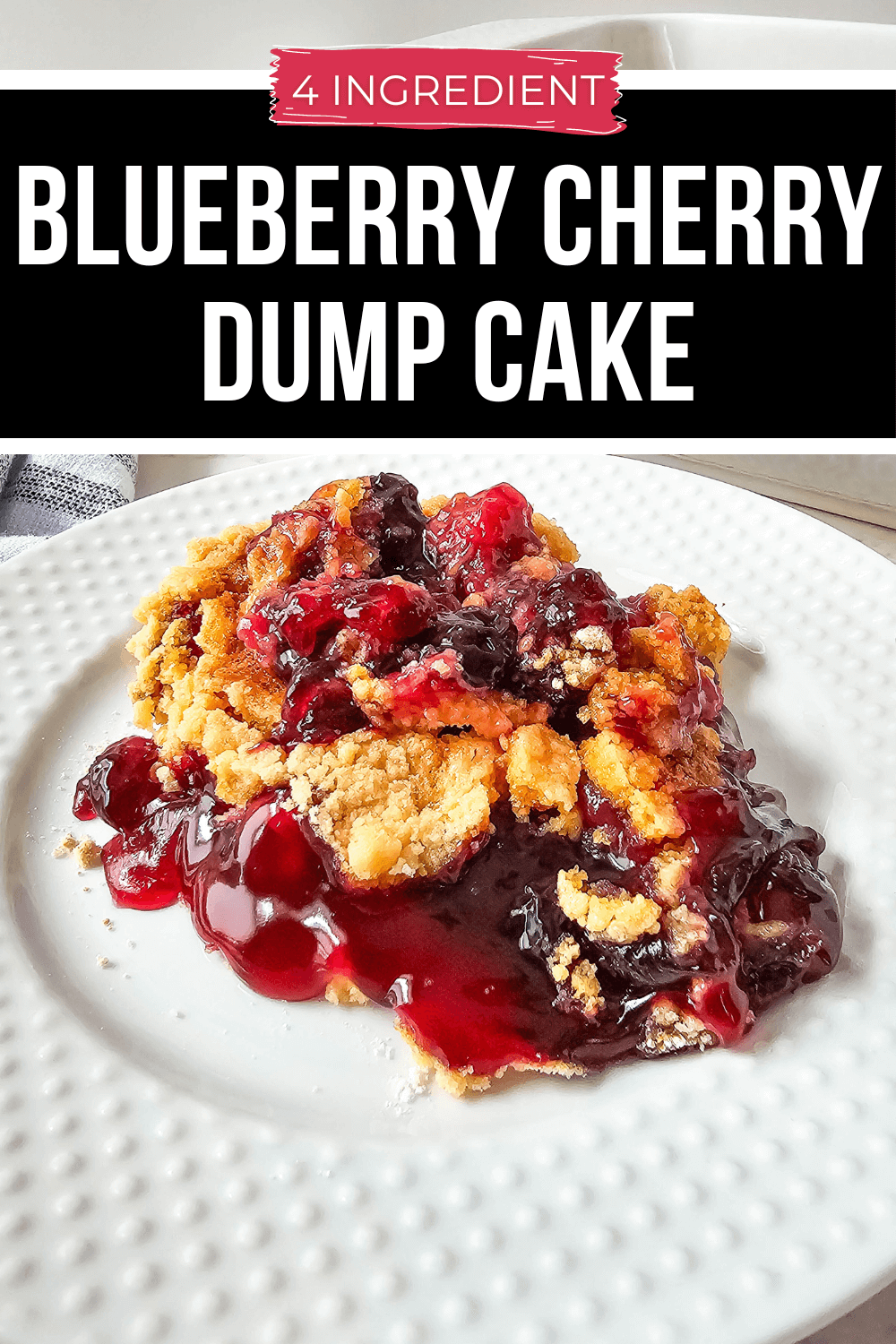 Blueberry Cherry Dump Cake | It is a Keeper