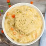 A top shot of the finished meal.