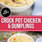 Easy Crock Pot Chicken and Dumplings.