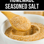 Homemade seasoned salt in a bowl.