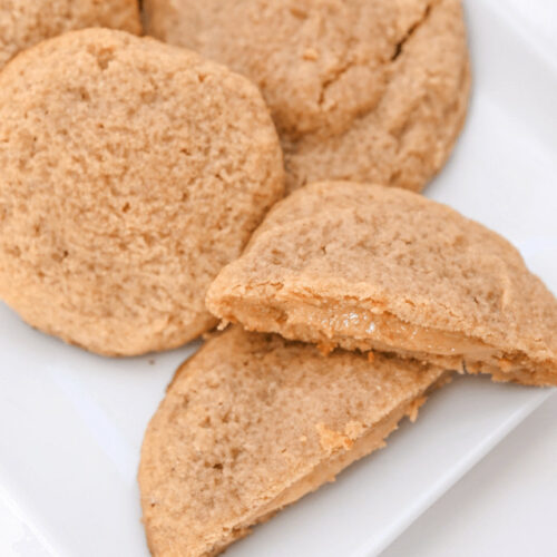 Peanut Butter Stuffed Cookies - WEBSTORY COVER