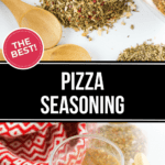 Two views of the pizza seasoning.