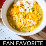 Fan favorite ramen mac and cheese dish.