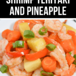 Delicious shrimp teriyaki and pineapple sheet pan.