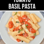 Indulge in a plate of slow roasted tomato basil pasta that can be made ahead of time.