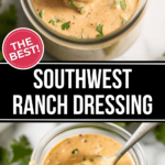 Two bowls of delicious southwest ranch dressing.