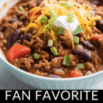 Popular venison chili.
