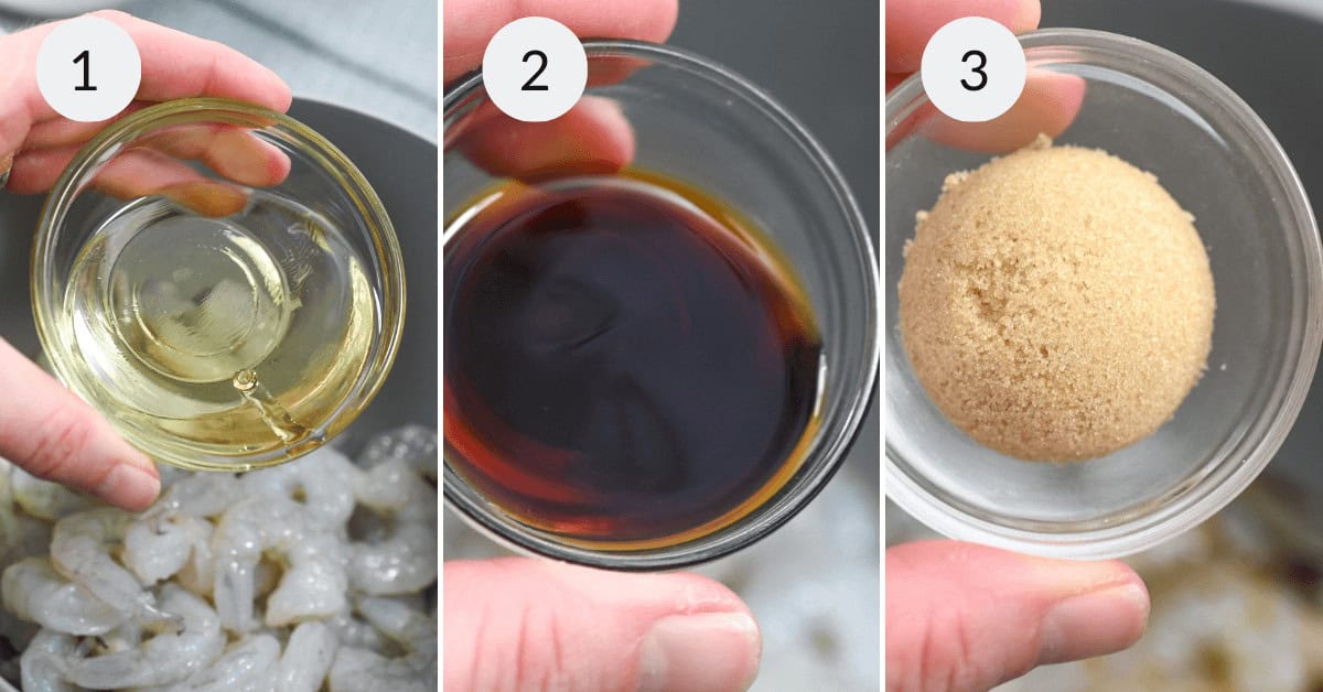 Preparing the sauce.