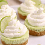 Slices of lime on top of the finished treats.