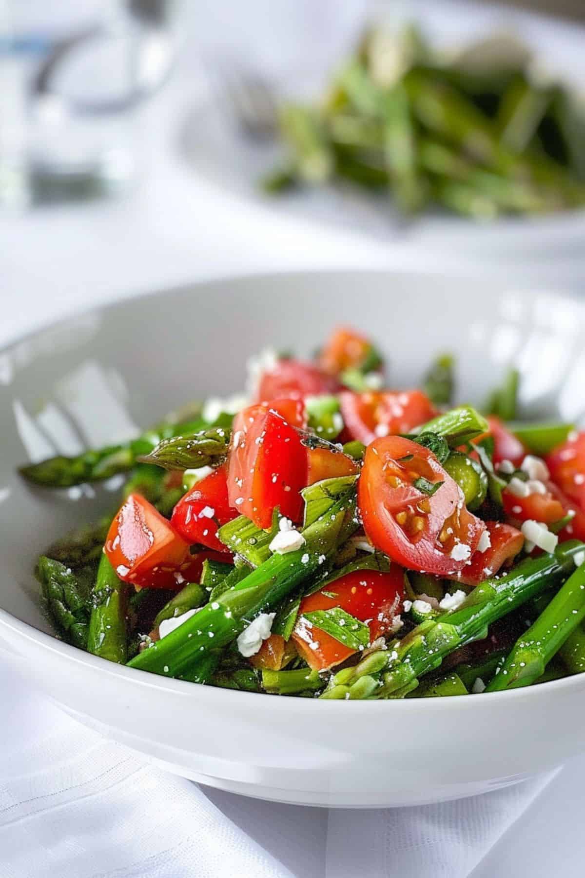 A white bowl filled with the delicious finished dish.