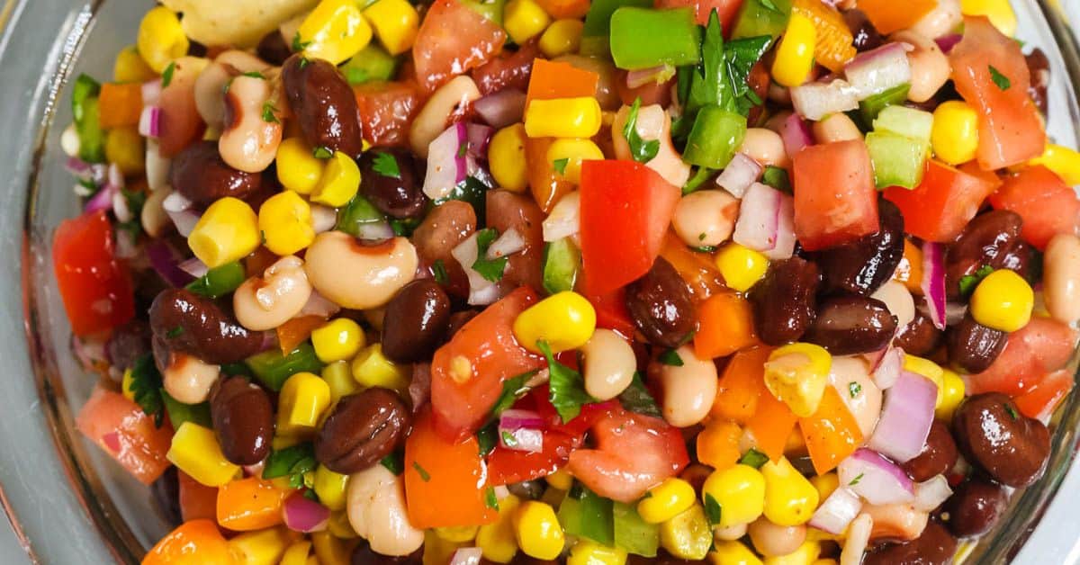 A clear bowl filled with the refreshing appetizer.