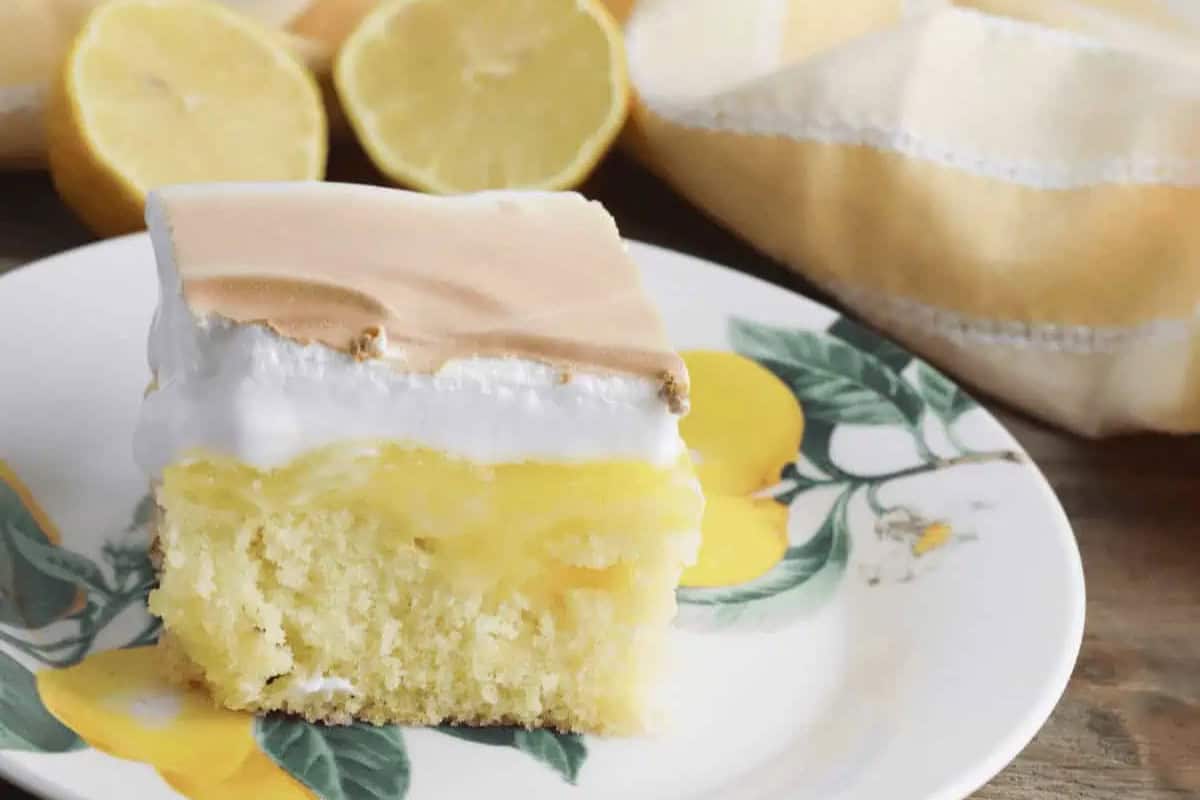 Poke Lemon Cake.