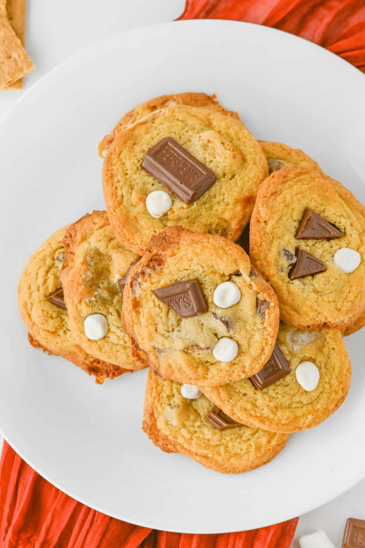 A white plate with an array of the dessert on them.