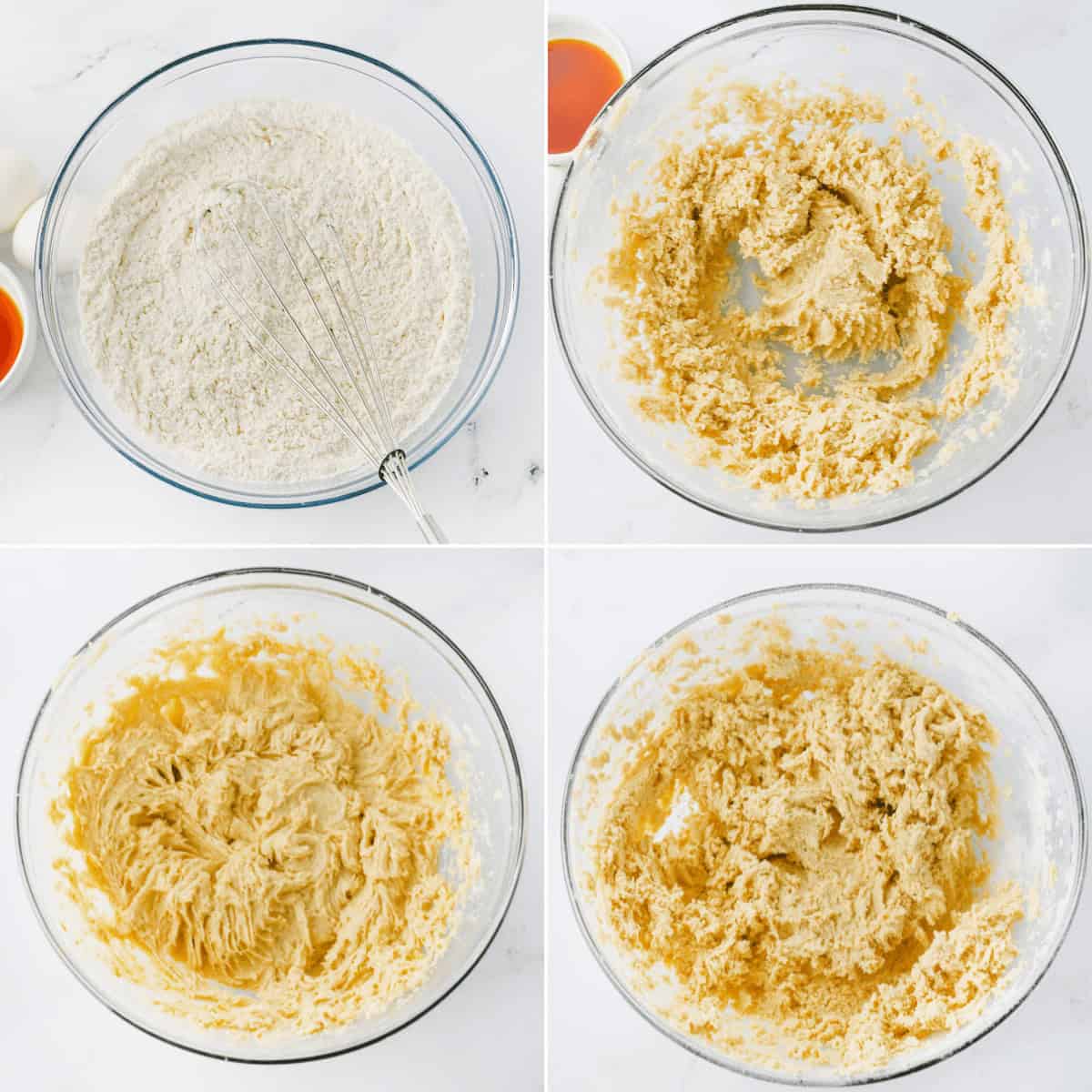 Mixing the bowl of the ingredients for the smores cookies.