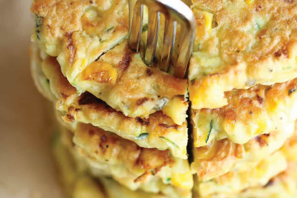 Zucchini and Corn Pancakes.
