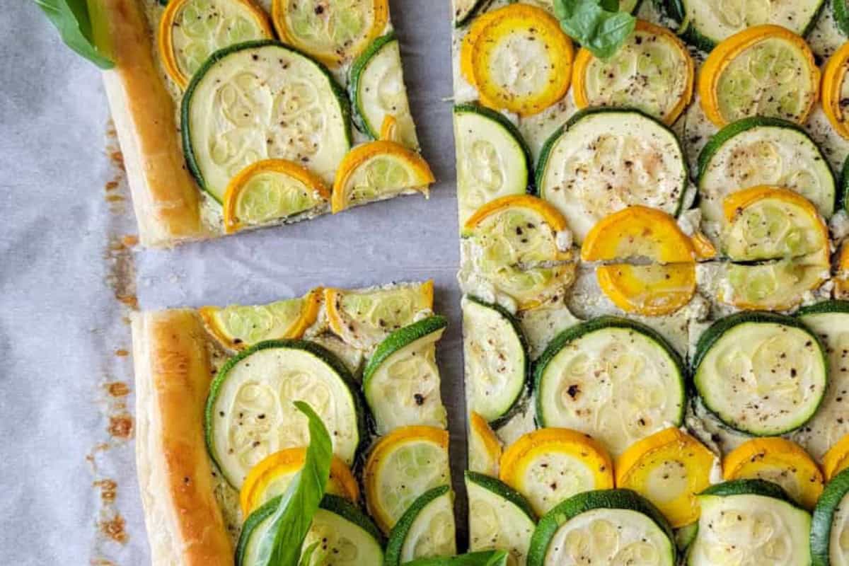 Zucchini Puff Pastry Tart