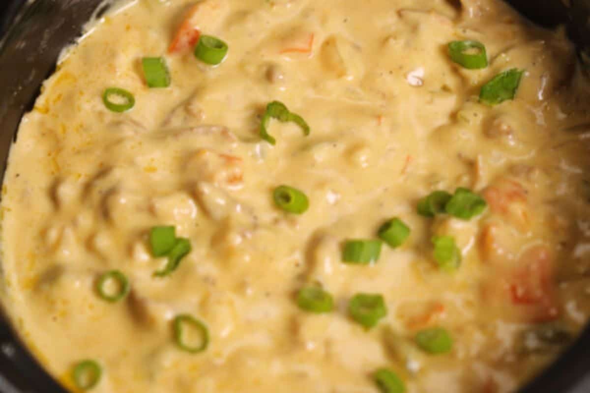 A bowl of Philly cheesesteak dip. 