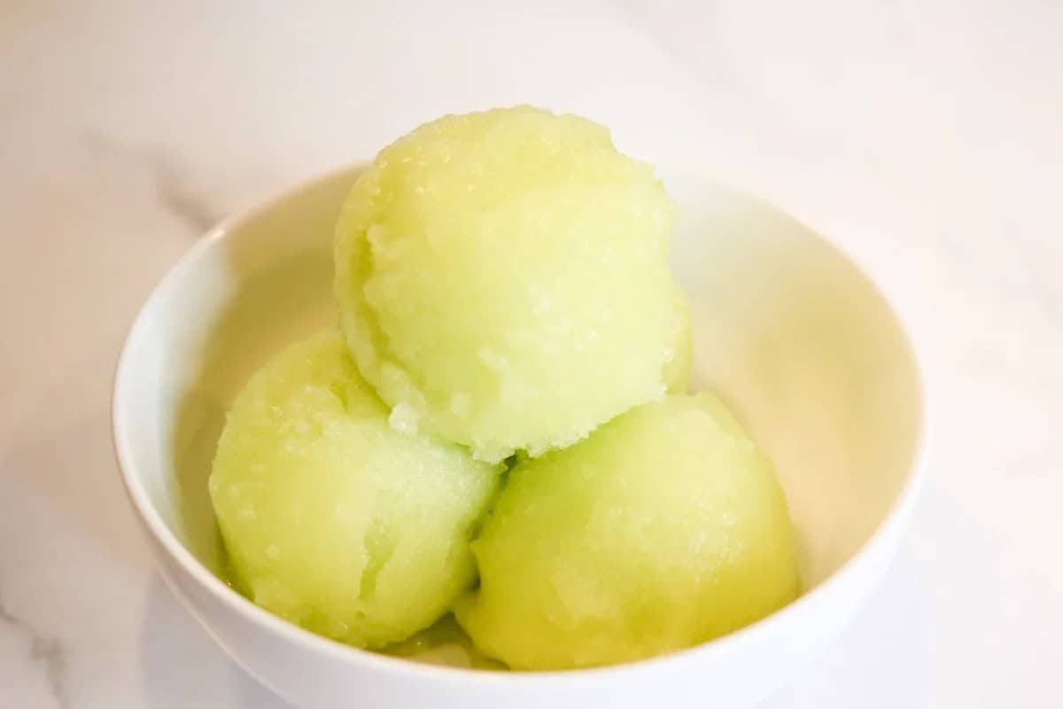 Honeydew Sorbet (Low-Calorie)