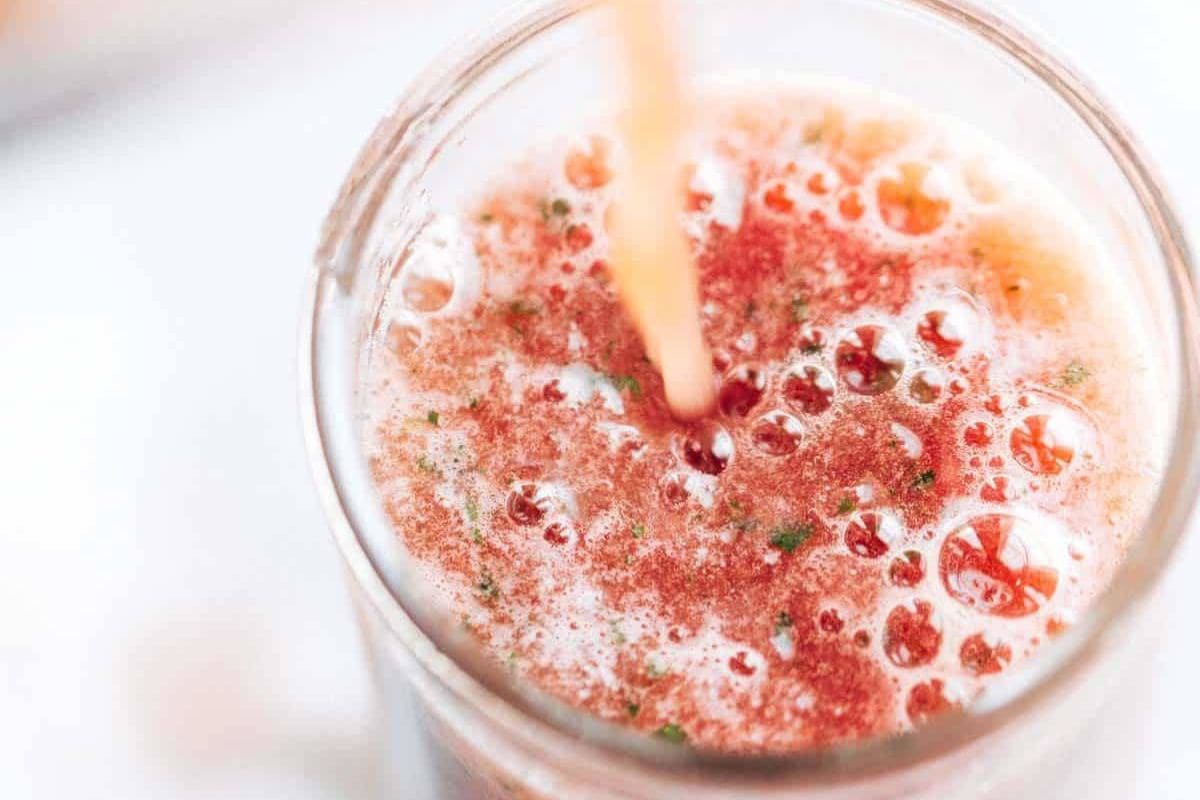 A watermelon smoothie.