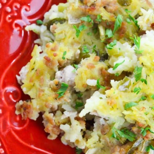 A close up on the finished dish.