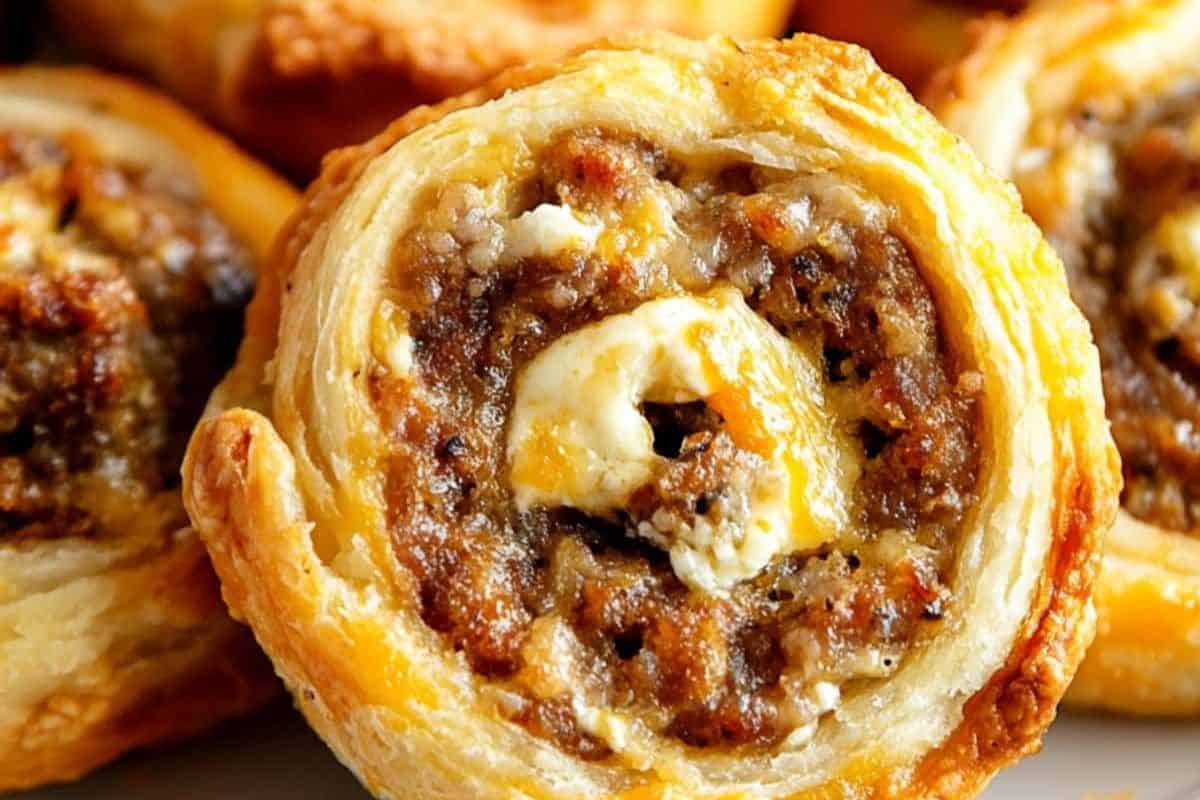 
These golden, flaky crescent rolls are filled with a savory blend of sausage and rich cream cheese, creating a creamy, cheesy center in every bite. The buttery pastry surrounds the flavorful filling for a satisfying, handheld treat. Perfect for breakfast, brunch, or a crowd-pleasing appetizer.