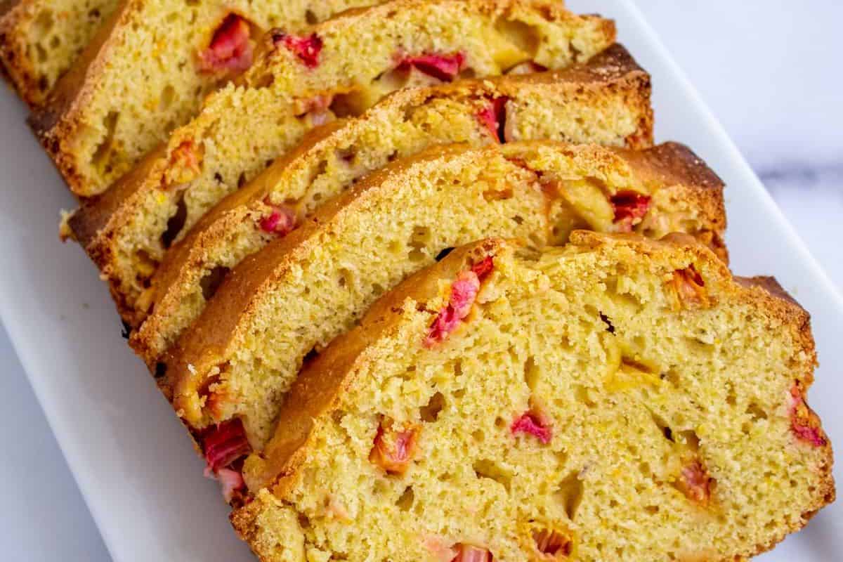 Delicious Rhubarb bread.