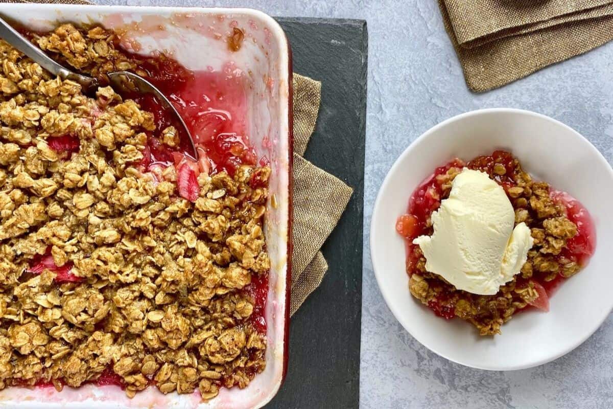 A Classic Rhubarb Crisp.