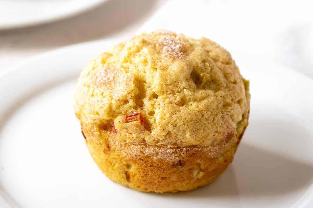 Delicious rhubarb muffins.