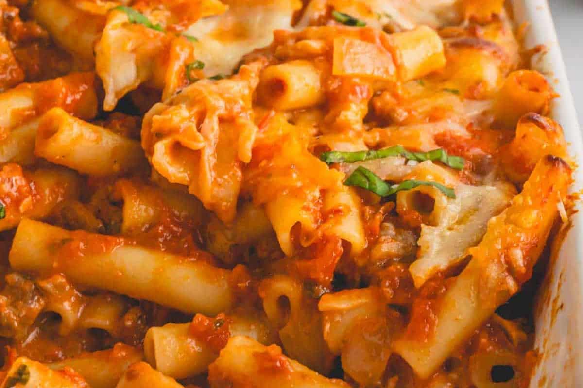 Easy Baked Ziti with Sausage