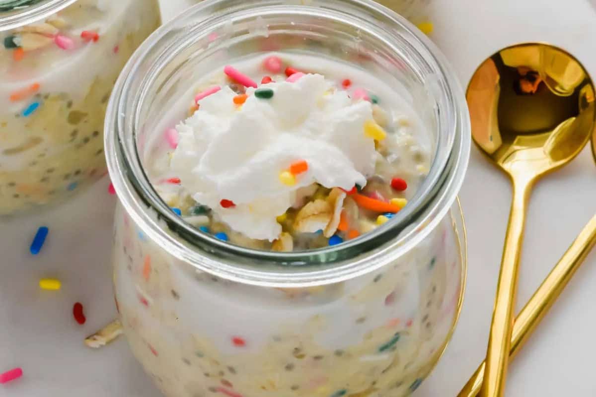 Birthday Cake Overnight Oats