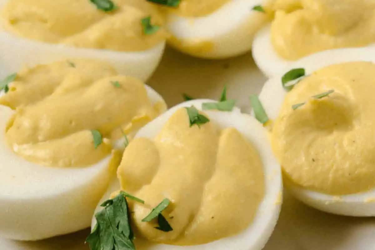 Caesar Deviled Eggs
